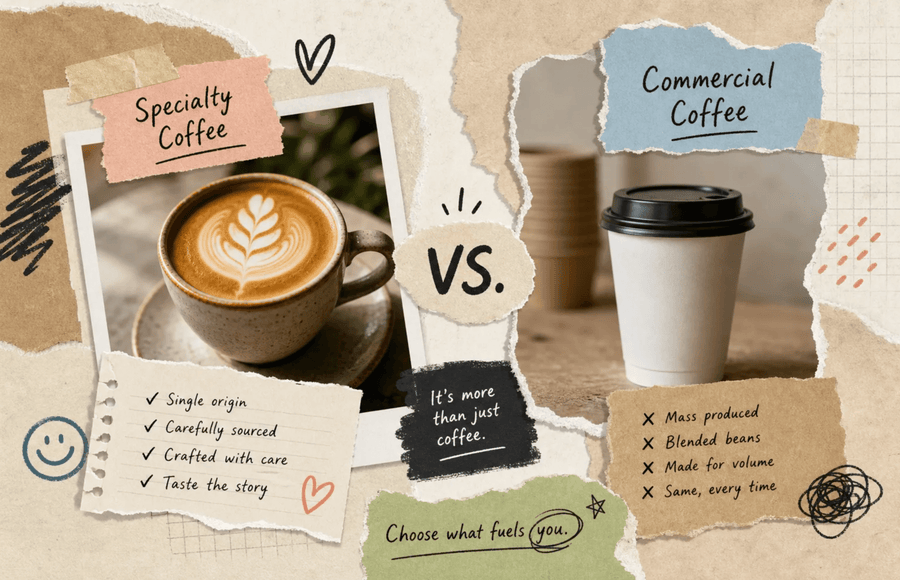 Specialty Coffee vs Commercial Coffee: The Real Difference - THREE Coffee