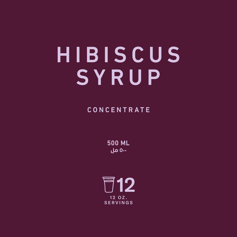 Vibrant Hibiscus Syrup Concentrate for Refreshing Drinks - THREE Coffee
